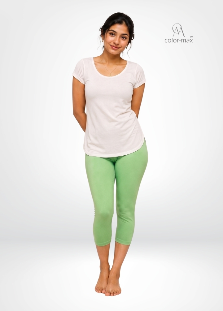PISTA - Premium Cotton Lycra Capri Leggings